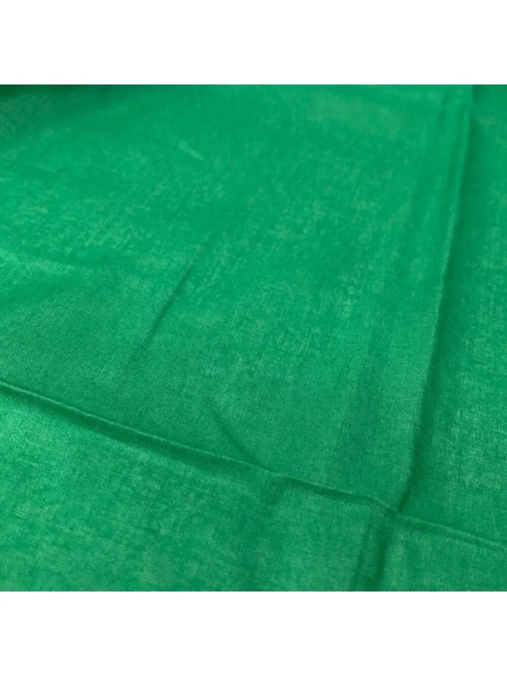 Hermes Shawl Green White Cotton Scarf